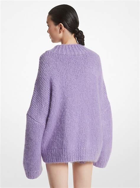 michael kors tartan mohair sweater|Mohair and Silk Blend Sweater .